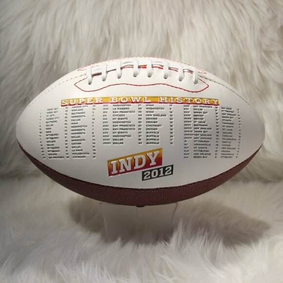 NFL Super Bowl Indy Indianapolis 2012 XLVI Full Size Football Giants v. Patriots - Picture 5 of 8